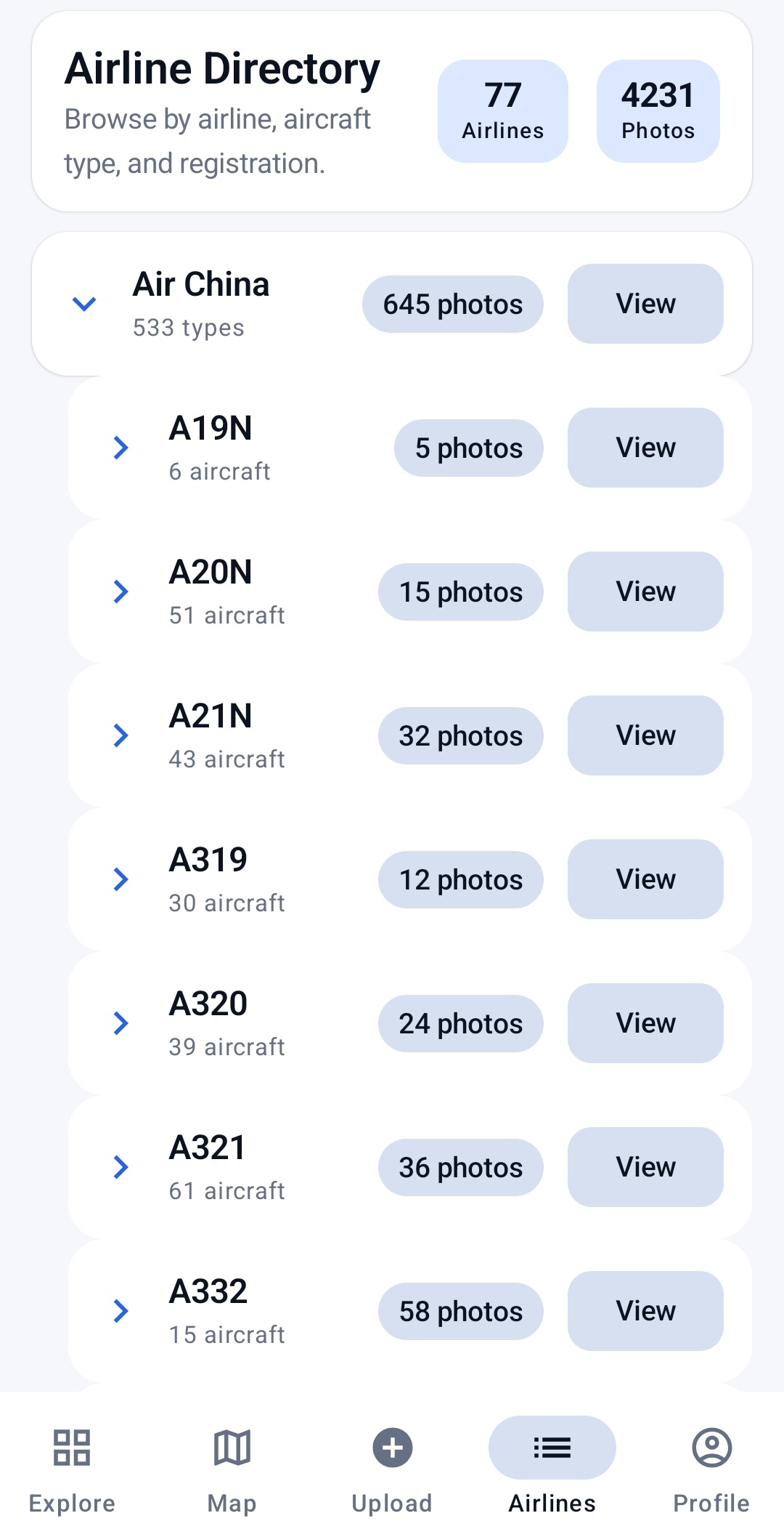 SY Photos Android App Test - airline