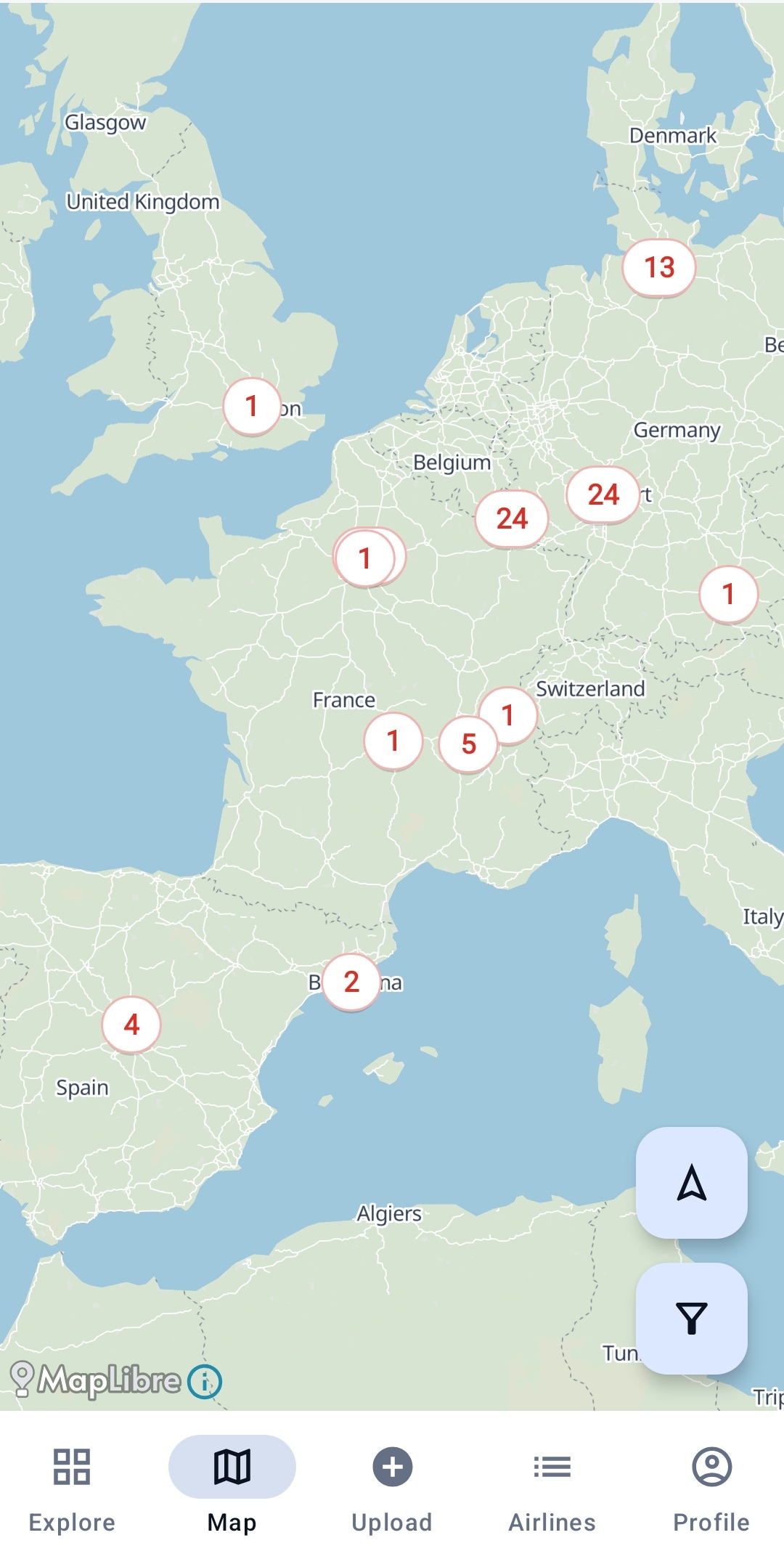 SY Photos Android App Test - map